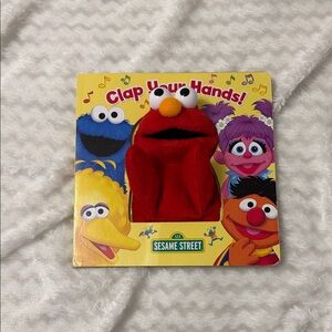 #127 Sesame Street Clap Your Hands Book with Red Elmo Puppet
